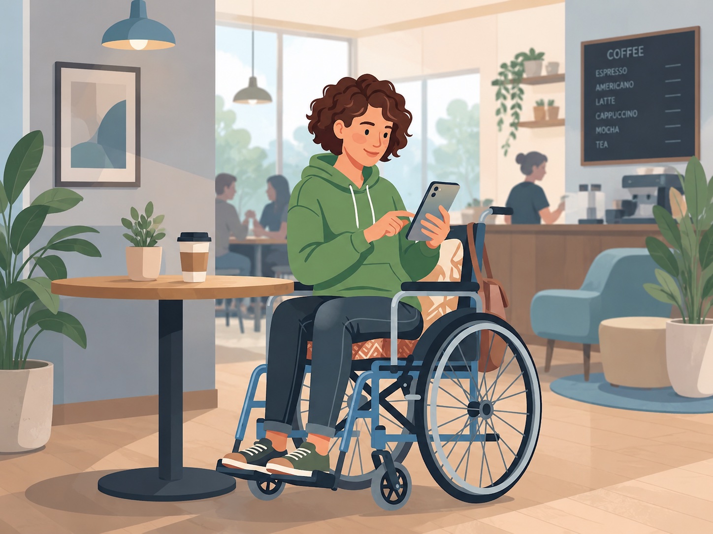 An everyday-life scene illustrating the context NeuroTrack is built for